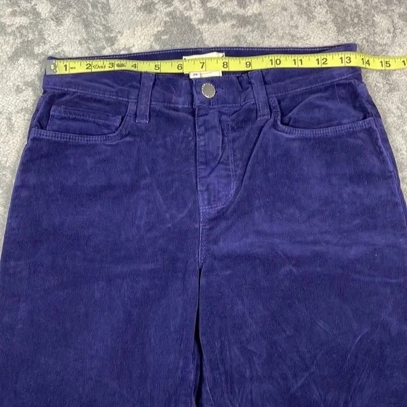 NWT L’Agence Sada High Rise Cropped Slim Jeans in Stargazer Purple Sz 26 - Picture 2 of 8